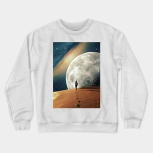 Alone With The Moon II Crewneck Sweatshirt